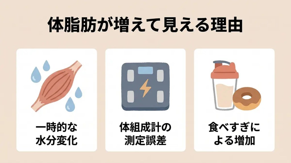 体脂肪が増えたように見える理由