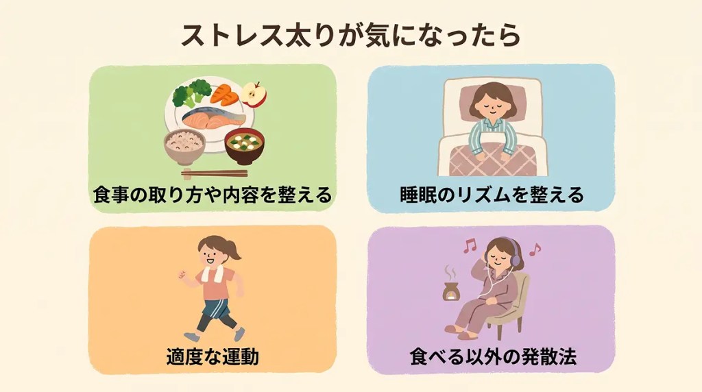 ストレス太りが気になったときの対応